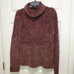 Burgundy Cowl Neck Sweater